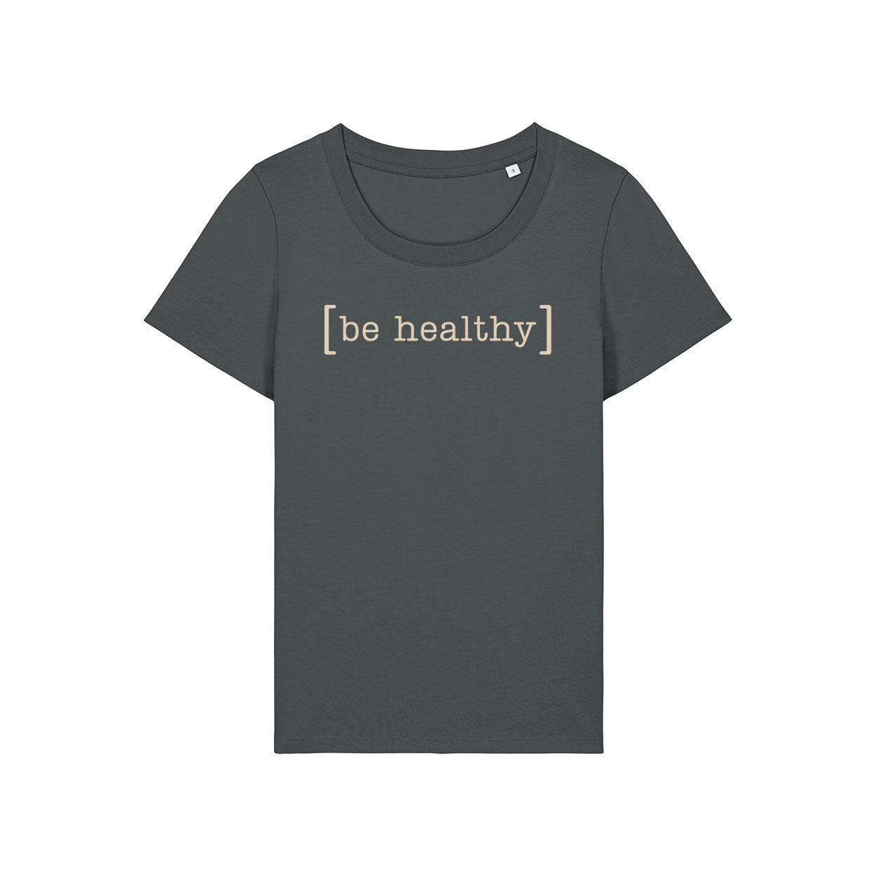 Fitlab T-Shirt figurbetont [be healthy] Jubiläums-Edition India Ink Grey