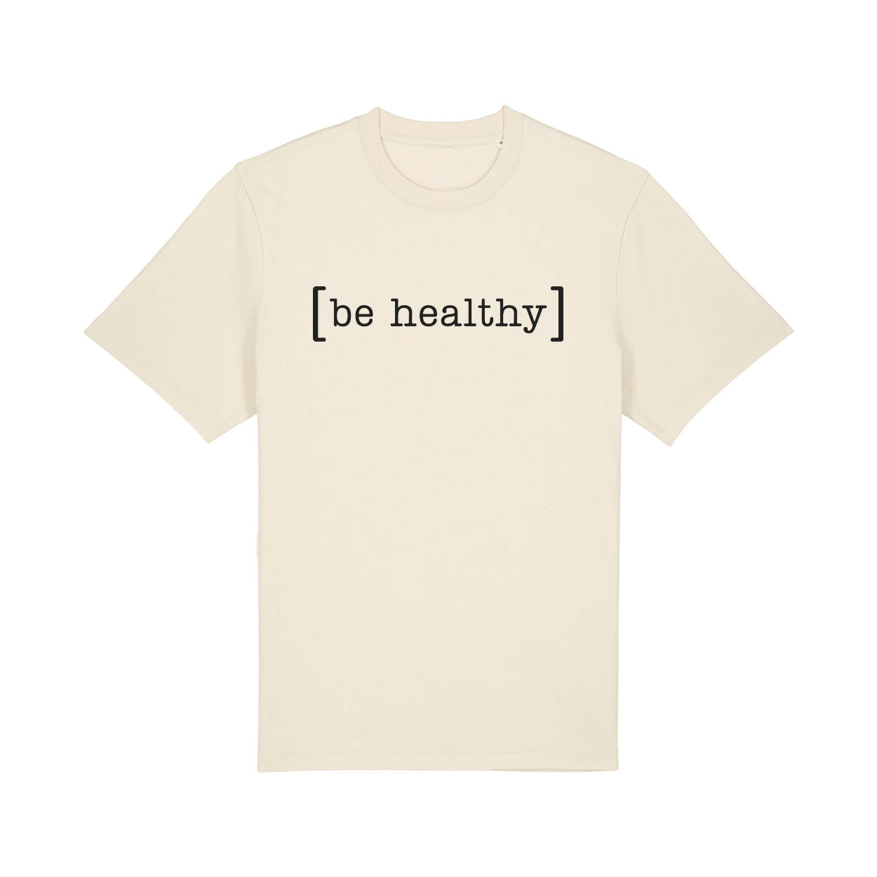 Fitlab T-Shirt Oversize [be healthy] Jubiläums-Edition Natural Raw